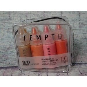 TEMPTU S/B Air Brush Make-up Blushes & Highlighters Starter Set 8- ¼ oz  Bottles